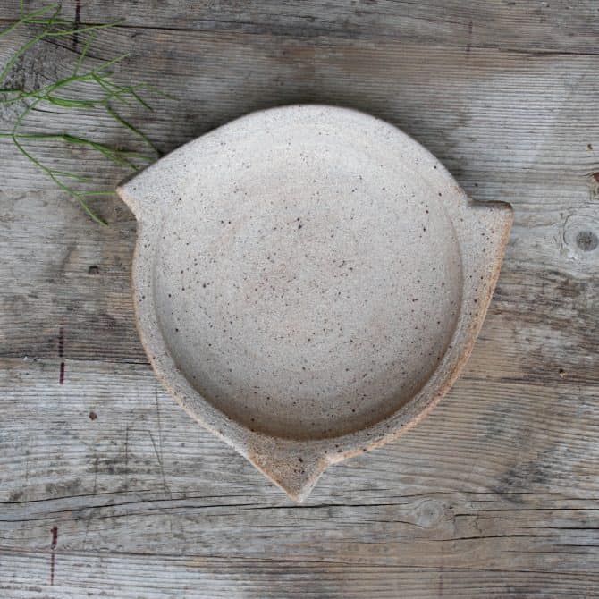 spiral zen bowl. clay & wood studio