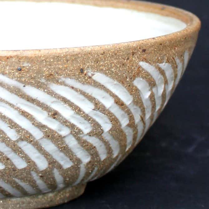 Decorative Bowl. clay and wood studio