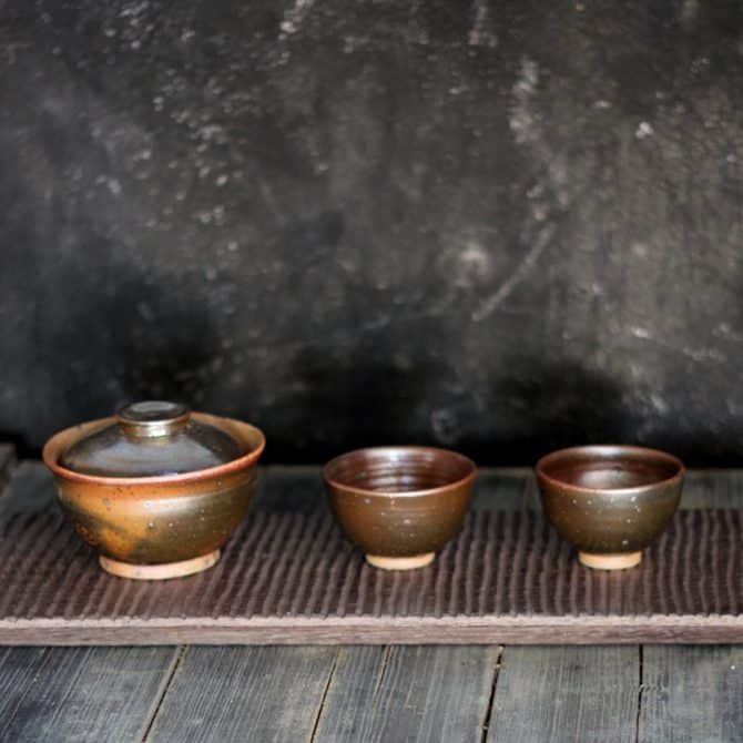 Japanese green tea gifts clay&wood studio